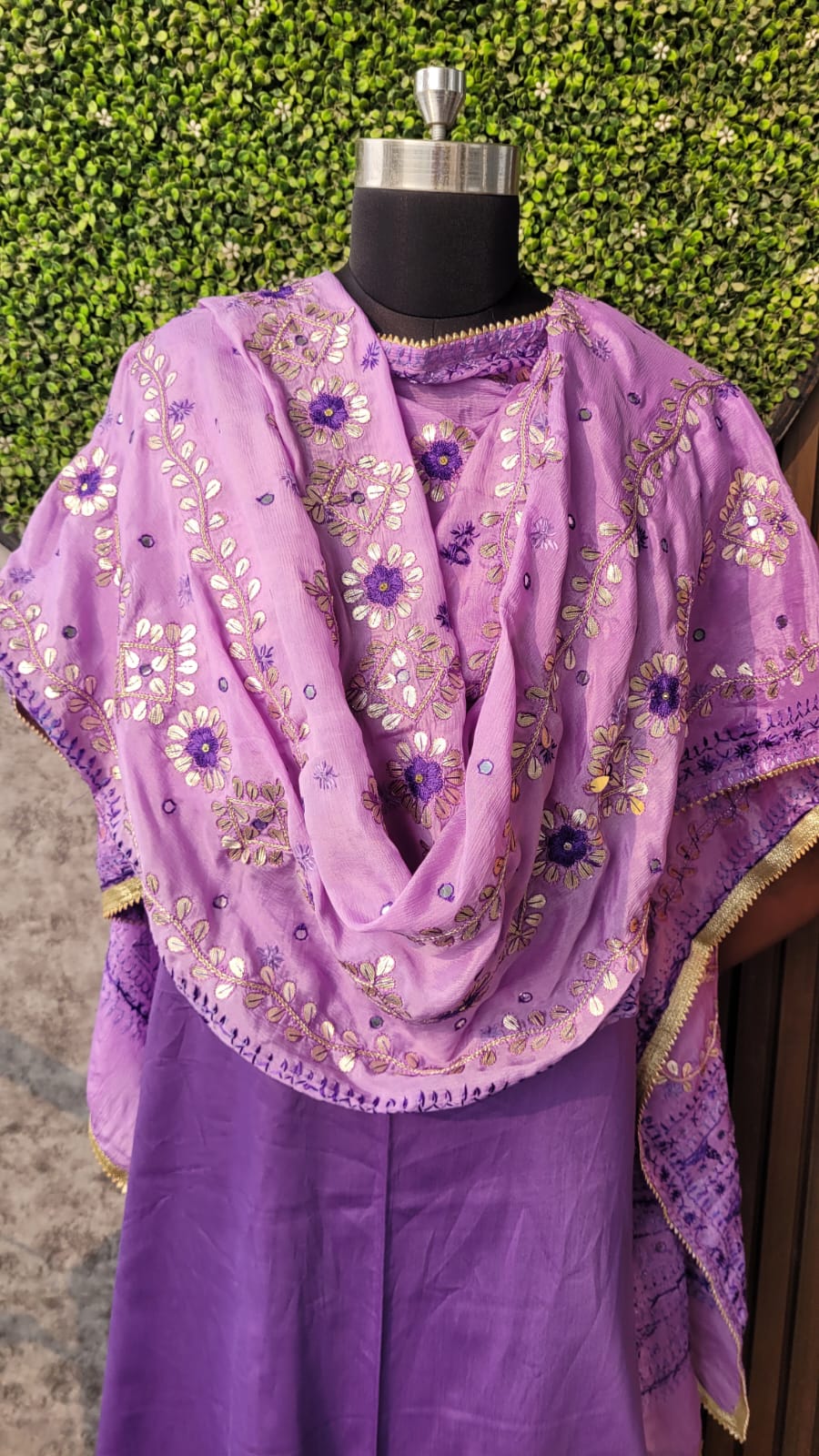 Phulkari with Gota Patti